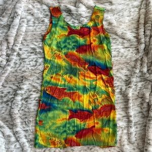 Tie Dye Style Midi Dress
